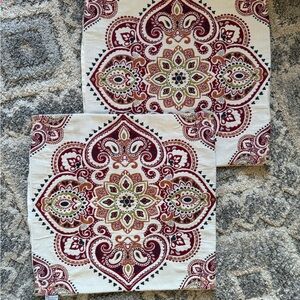 Embroidered Decorative Pillow Covers